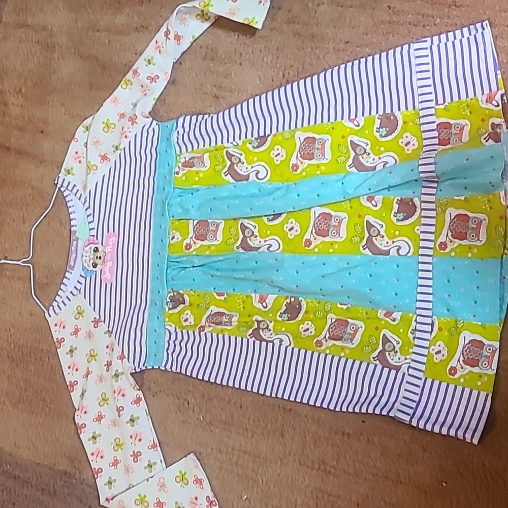 Jelly the Pug woodland dress
